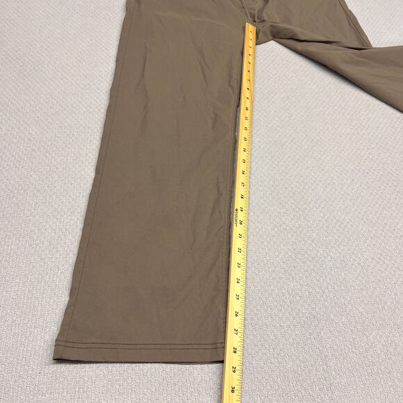Prana Pants Mens 38x30 Brown Nylon Slim Fit Performance Hiking Outdoor Stretch - Picture 8 of 8